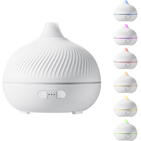 Diffuseur d'Huiles Essentielles Électrique Lumière D'Ambiance 7 Couleurs Avec Prise USB,Diffuseur D'Huiles Essentielles Électrique Humidificateur pour Cheminée Salle de Bain Salon Centre (1/5)