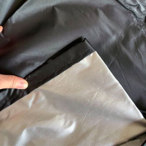 Housse de protection universelle en tissu Oxford 210D (dimensions : 57 x 48 x 23 cm), imperméable, anti-UV, noire Réchau Étiquette (1/4)