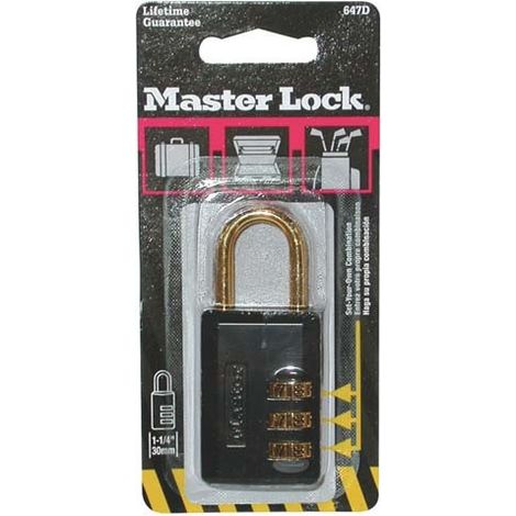 Cadenas À Combinaison Programmable Largeur 30 Mm , Noir