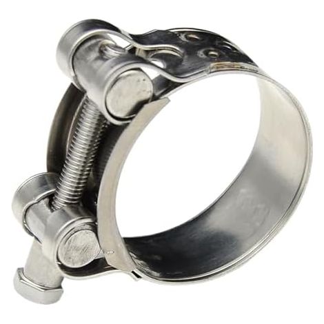 Colliers de serrage en acier inoxydable: collier réglable à lisse, maintien sûr des tuyaux, bandes et résistantes la Plomberie robuste 23 À 25 - (1/5)