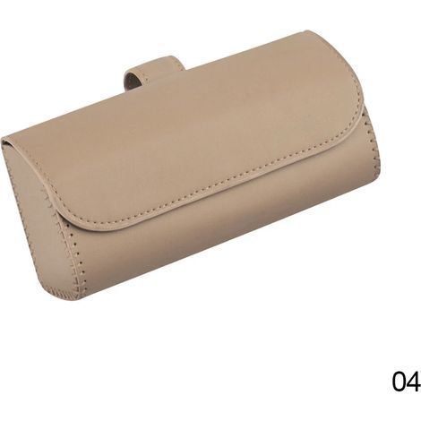 Parasole per auto, clip, appendiabiti, supporto magnetico, scatola portaoggetti in flanella di pelle, Occhiali03687