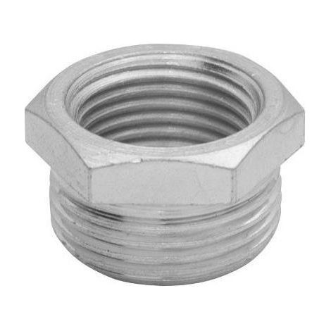 Riduzione esagonale maschio femmina idrobric in ottone cromato, 1/2 in x 3/4 in, idb smk-n0336 b