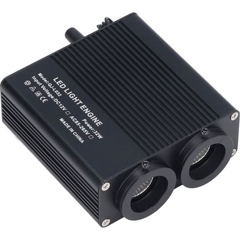Moteur de lumière à fibre optique RGBW avec application Bluetooth, contrôle musical et télécommande, double pilote de fibre optique 32 W, prise UE 100-240 V (1/5)