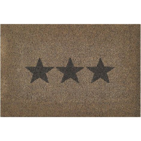 Andiamo Fußmatte Stars Kokos hellgrau, 40 x 60 cm Matten Fußmatten Schmutzmatte (1/5)