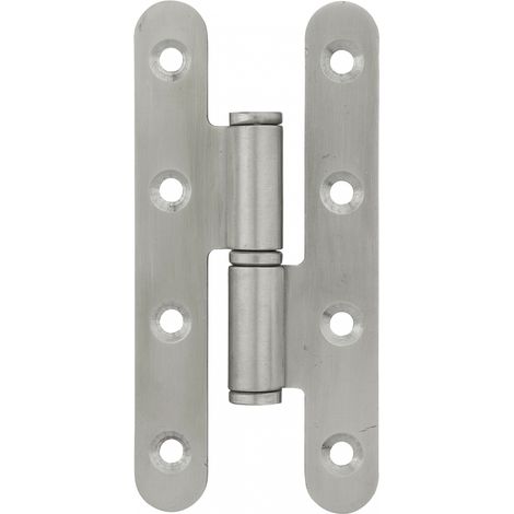 Thirard – Paumelle de Paris inox 110x55mm droite – Fixation 3/4 trous – Pour portes d'entrée et d'intérieur – Installation facile