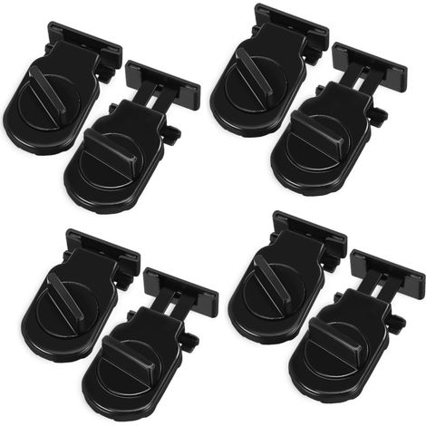 4 Ensembles Serrures De Fenêtre Ajustables Pour Fenêtres Coulissantes Verrous De Universels Avec Protection 2 Pièces x 4 (1/5)