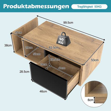 Buffet rétro multifonctionnel cloison avec LED intégré,design bois-métal. Espace de rangement astucieux et ambiance réglable individuellement. (1/5)