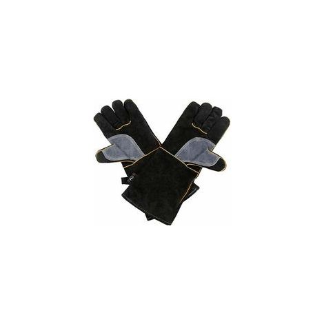 Gants de soudage en peau de vache, gants résistants à l'usure, isolants thermiques et résistants aux hautes températures, gants de barbecue en plein air, 14 pouces (1/5)