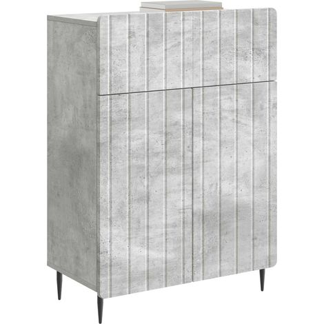 Maison Exclusive - Credenza Grigio Cemento 66 x 34,5 x 92 cm Legno ingegnerizzato