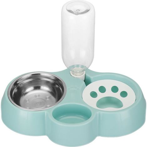 Filiyano-Mangeoire surélevée 3 en 1 avec remplissage d'eau automatique pour l'intérieur, double bol anti-basculement pour l'eau et la nourriture (1/5)