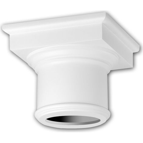 Chapiteau de colonne 111002 Profhome Colonne Élement décorative style dorique blanc