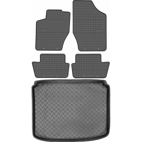 Juego de alfombrillas de goma para Peugeot 308 I Hatchback (2008-2013) + alfombrilla para el maletero. (1/5)