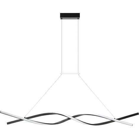 Suspension design LED - L.120 x H.106 cm - Noir - OLOMA (1/4)