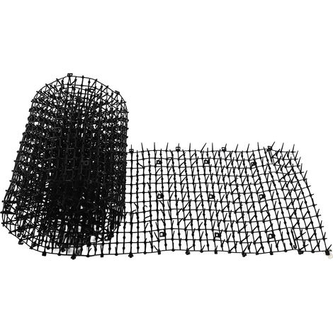 Tapis anti-chats, sûr, écologique, dissuasif pour chiens, pointes pour animaux de compagnie, pour jardin intérieur et extérieur, noir (1/5)