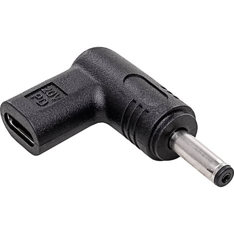 Adaptateur USB-C / 4,0 x 1,35 mm pour ordinateur portable AK-ND-C15, alimentation 100 W (1/3)