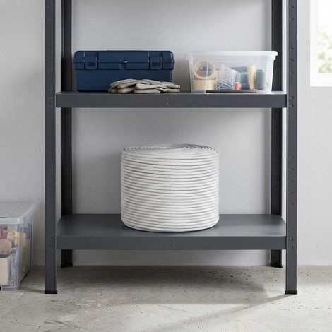 Corde utilitaire en polypropylène 6 mm x 50 m blanche – Résistance à la rupture 240 kg, charge de travail 48 kg – Flottante, résistante à l'eau salée – Pour camping, jardinage, marine, bâches (1/5)