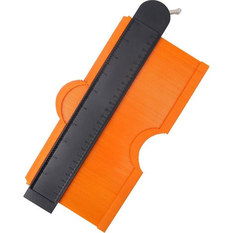 Plantilla de contorno de 2 piezas - 12 y 25 cm - Calibrador para copiar formas - Para laminados y azulejos (1/5)