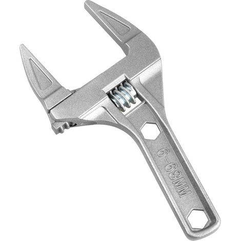 Llave ajustable de 6-68 mm. Vástago corto. Aberturas grandes. Llave de fontanero ultradelgada y ligera. (1/5)