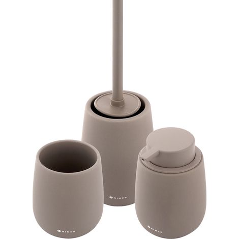 Nimco L'ensemble comprend. Distributeur de savon, gobelet pour brosse à dents, porte-brosse à dents, céramique TA SET-07 (1/4)