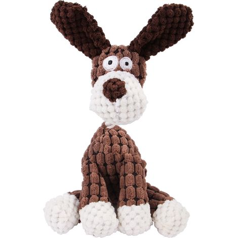 Jouet pour chien en peluche sonore, résistant à l'usure, idéal pour le dressage et la dentition canine. (1/5)