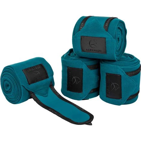 Vendajes polo Acavallo antipilling polar verde 4 piezas (1/3)