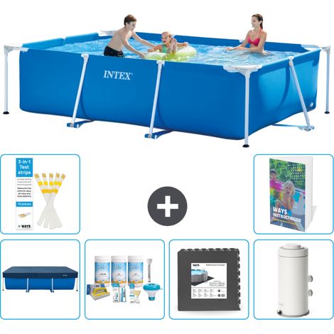 Rechteckiger Frame Pool - 300x200x75 cm - 7-teilig S64