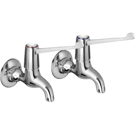 Bristan VAL2 BIB C 6 CD Lever Bib Taps Chrome With 6in Levers & Ceramic Disc Valves (1/2)