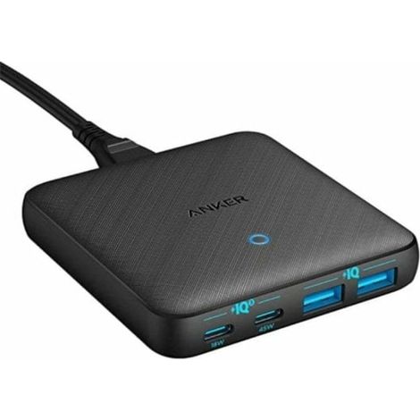 CARGADOR SOBREMESA ANKER 65W 2A/2C SLIM NEGRO (1/5)