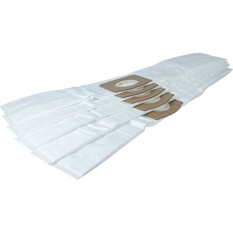 vhbw 5x bolsa compatible con Kärcher WD 1 Compact Battery, WD 1 Compact Battery Set aspiradora - 55 cm x 11 cm blanco (1/4)