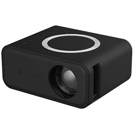 Projecteur 4K 7500 lumens 1080p 3D LED Mini projecteur vidéo WiFi Home Cinéma Dz (Noir) (1/5)