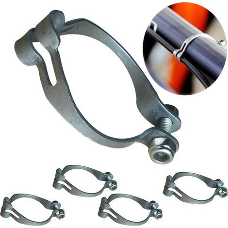 4 Sets Metal Ring Firmly to Frame MTB Bike Cable Guide Brake Cable Shift Cable Derailleur Cable Base Guide Clip Fitting Line Tube Housing Durable