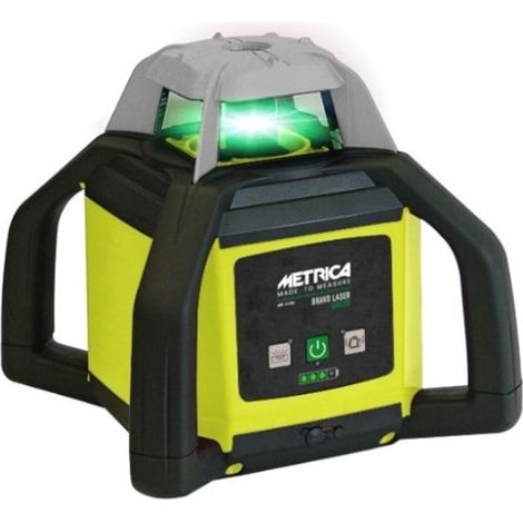 Metrica – Laser rotatif horizontal BRAVO LASER H4 vert – Précision ± 1 mm/10 m – Portée 500 m – Autonomie 35 heures – Classe II (1/5)