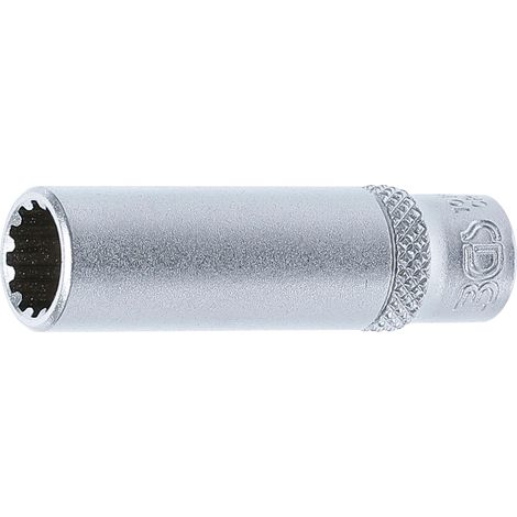 Llave de vaso Gear Lock, larga  entrada 6,3 mm (1/4")  9 mm (1/3)