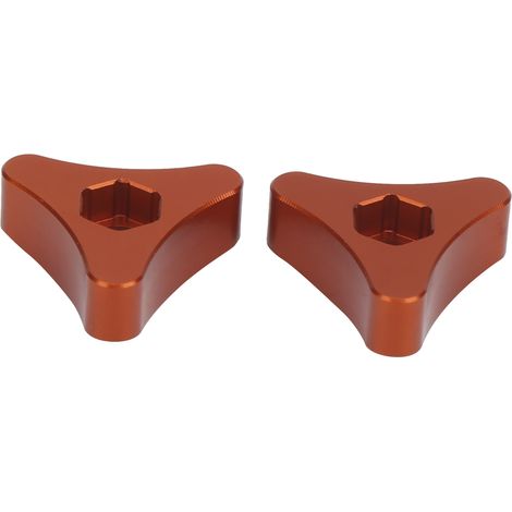 Pomo de ajuste del muelle de la suspensión delantera para horquilla, ajuste para 250EXC 250EXCF 250SX 250SXF 250XC (Naranja)