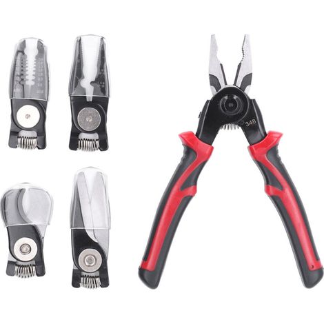 Hand Tools, Multifunctional Pliers Set, 5-in-1 Combination Interchangeable Pliers Kit for Cutting Crime Cruising Tape (1/5)