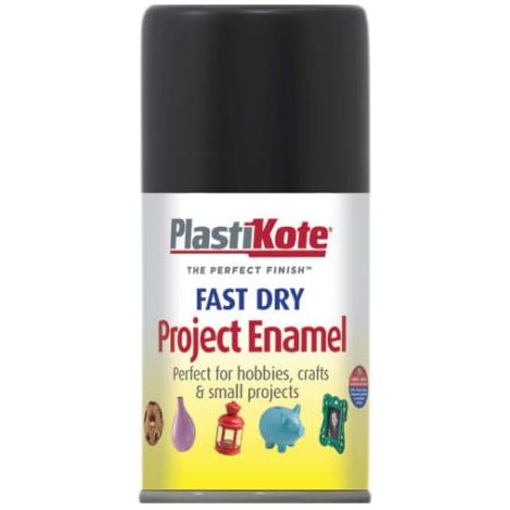 Fast Dry Enamel Aerosol Gloss Black 100ml PKT101S ZZ