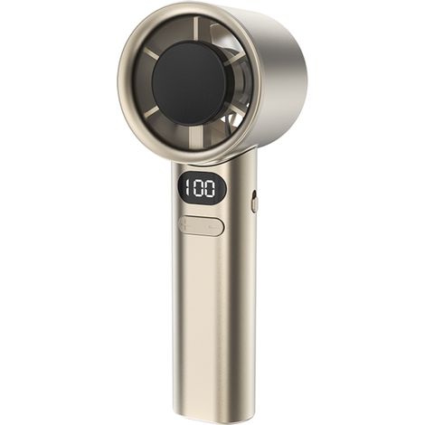 Wiederaufladbarer Turbofan-Hochgeschwindigkeitsventilator mit USB-Anschluss, Digitalanzeige und 120 stufenlos einstellbaren Geschwindigkeiten