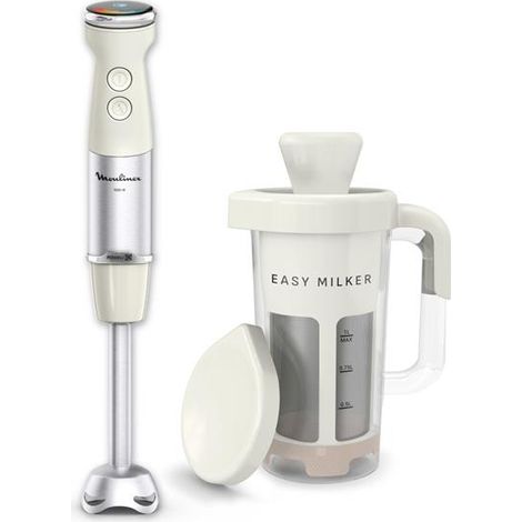 Mixeur plongeant Moulinex Easy Milker & Quickchef+ VD70PA 1000 W argile moonlight rise 20 vitesses Turbo (1/5)