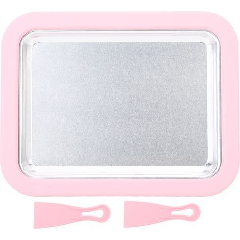 Machine à Glace Instantanée pour Famille - Crème Glacée, Yaourt Glacé, Sorbet DIY à la Maison - Plateau en Alliage d'Aluminium Rose (1/5)