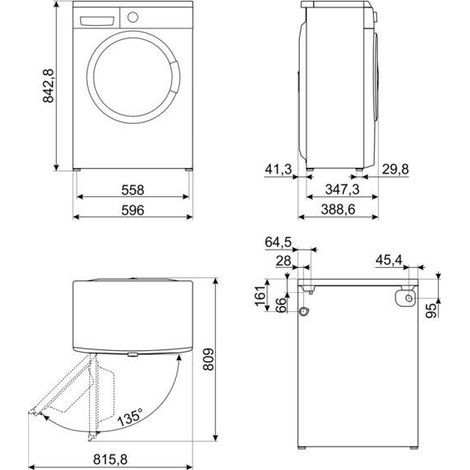 Smeg LBW40CIT lavatrice Caricamento frontale 4 kg 1000 Giri/min D Bianco