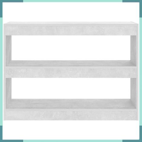 811740 Bibliothèque/Séparateur de pièce Gris béton 100x30x72 cm (1/5)