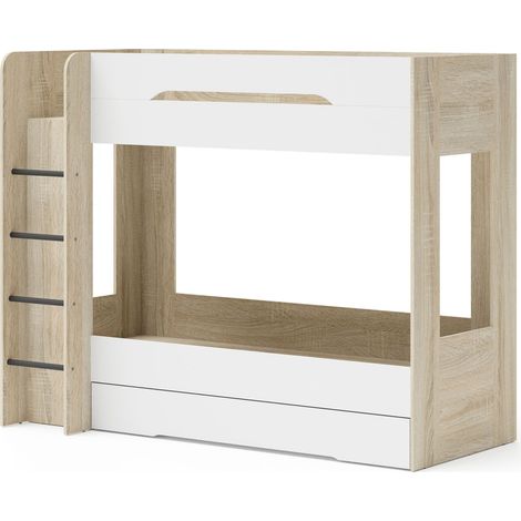 Letto a soppalco SAMOA 80x200 con cassetto – sistema di mobili per cameretta dei bambini
