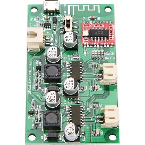 2x6W Bluetooth-Leistungsverstärkerplatine DC 5V/3,7V Lithium-Akku mit Lademanagement HF69B (1/5)