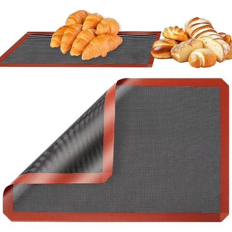 Kindfiber OÜ-Tapis de cuisson en silicone micro-perforé, tapis de cuisson pour pâtes perforé, tapis de cuisson en silicone, plaque de cuisson, 40x30 cm (1/5)