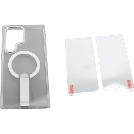 Coque Magnétique pour Samsung Mobile – Protection avec Support et 2 Protecteurs Écran Transparent S24 Ultra (1/4)