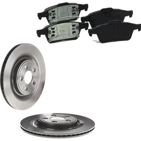 KIT FRENI POSTERIORI compatibile con JAGUAR XF (X250) - DISCHI + PASTIGLIE OEM: FDB1540, FDB1766 / 18090 /SOSTITUZIONE DIRETTA/BASSA POLVERE/SILENZIOSO (1/5)