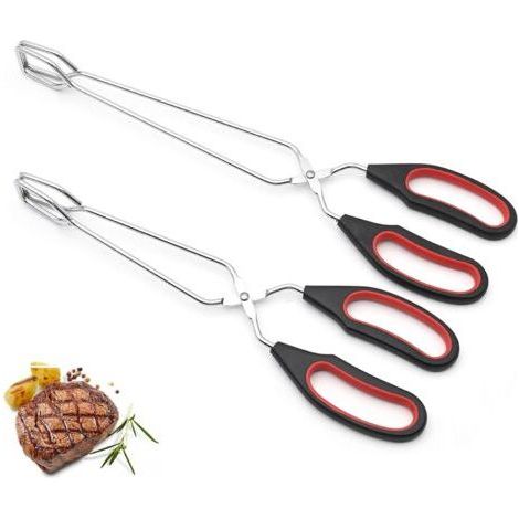 Barbecue tongs 9" and 11", barbecue tongs for cooking, food tongs (1/5)