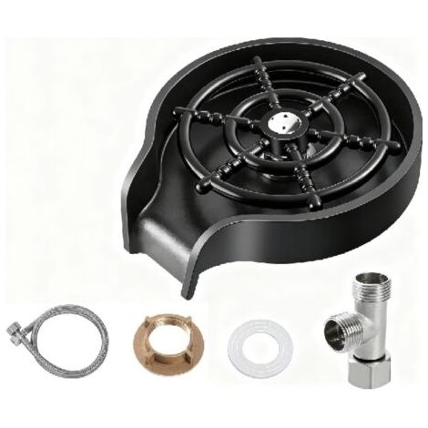 Rince-verres pour évier de cuisine, nettoyant pour verres en acier inoxydable, lave-bouteilles de comptoir, accessoires pour évier de cuisine, accessoires, pulvérisateur
