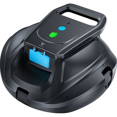 Aspirateur de piscine robotisé, moteur double efficace, fonction de stationnement automatique, noir (1/2)