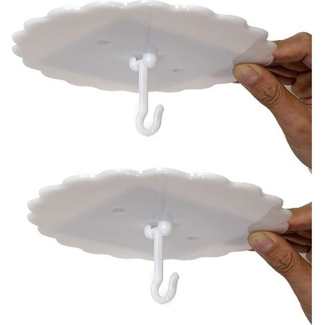 Lot de 2 crochets pour moustiquaire de plafond, pour ciel de lit, faciles à installer et à utiliser (1/5)